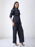 Belted Denim Co-ord Set