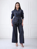 Belted Denim Co-ord Set