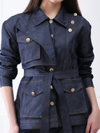 Belted Denim Co-ord Set