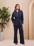 Drawstring Denim Co-ord Set