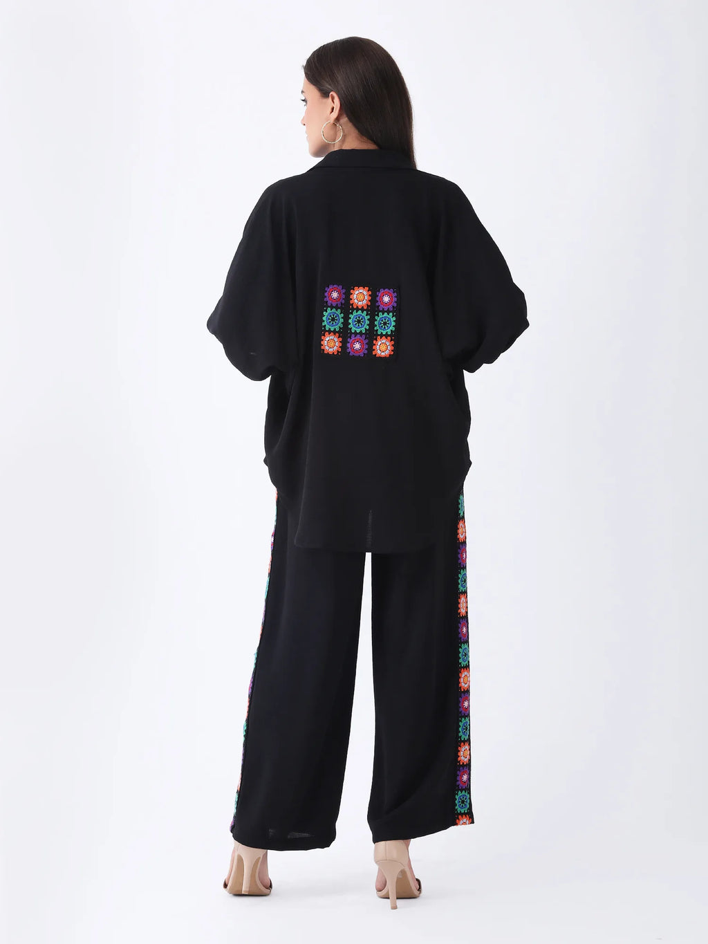 Crochet Co-ord Set in Black