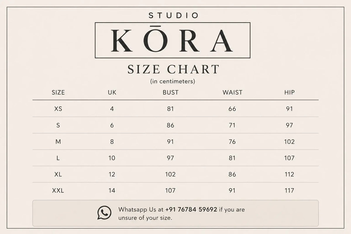Size Chart — centimeters